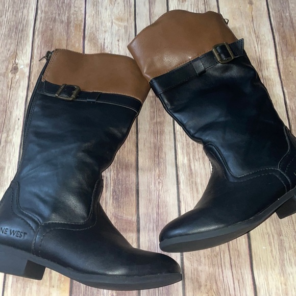Nine West Other - Nine West Girls Rider Boots, Size 1